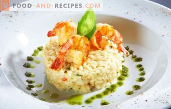 Risotto con gamberetti - un piatto italiano nella tua cucina. Una selezione delle migliori ricette per risotto con gamberi: in crema e con vino