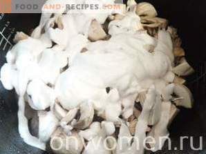 Filetto di pollo con funghi in panna acida