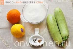 Confettura di zucchine con arancia e limone