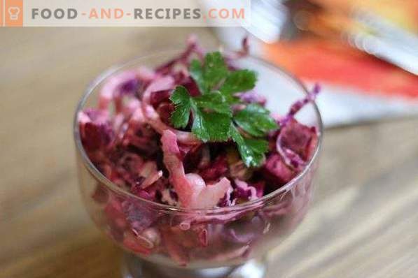 Salad with beets and peas
