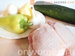 pollo in umido con verdure