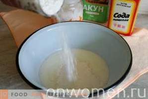 Pancake alla crema con kefir senza uova