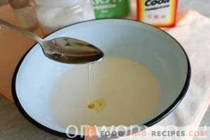 Pancake alla crema con kefir senza uova
