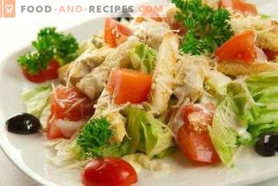 Caesar salad with Chinese cabbage
