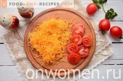 Zucchine al forno con pomodori e formaggio
