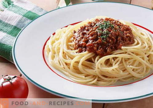 Le salse per spaghetti sono le migliori ricette. Come per una salsa cotta correttamente e gustosa per gli spaghetti.