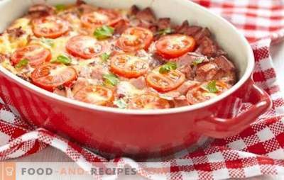 Auflauf mit Tomaten - heller Sommer auf dem Tisch. Welche Gemüse und Saucen werden für Aufläufe mit Tomaten verwendet