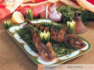 Pesce persico cotto al forno interamente