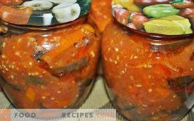 Berenjenas en salsa de tomate para el invierno