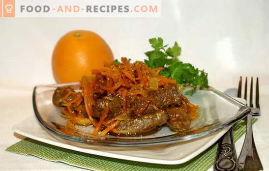 Fegato di manzo con carote: fritto, stufato, in insalata. Le migliori ricette per cucinare il fegato di manzo con carote